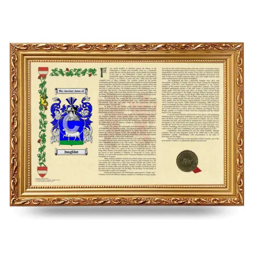 Jungblut Armorial Landscape Framed - Gold