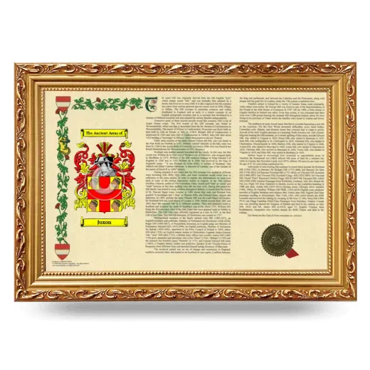 Juxon Armorial Landscape Framed - Gold