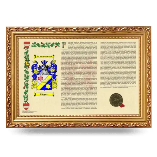 Küppers Armorial Landscape Framed - Gold