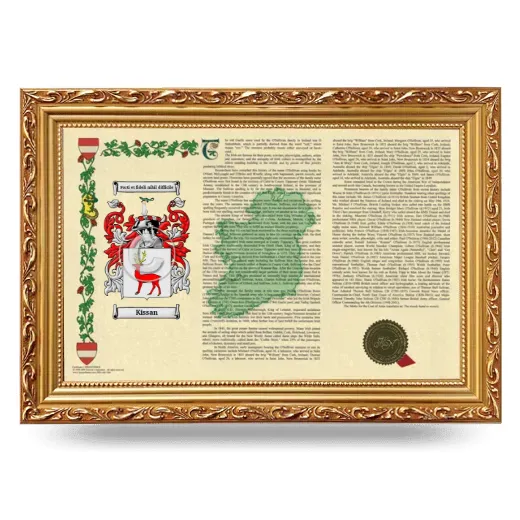 Kissan Armorial Landscape Framed - Gold