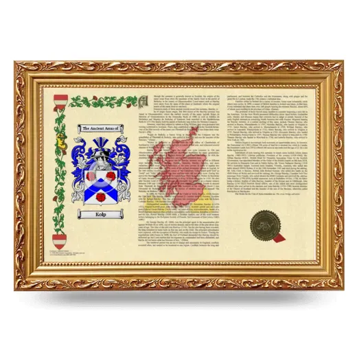 Kolp Armorial Landscape Framed - Gold
