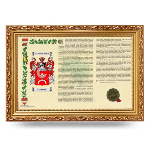Krawczuk Armorial Landscape Framed - Gold