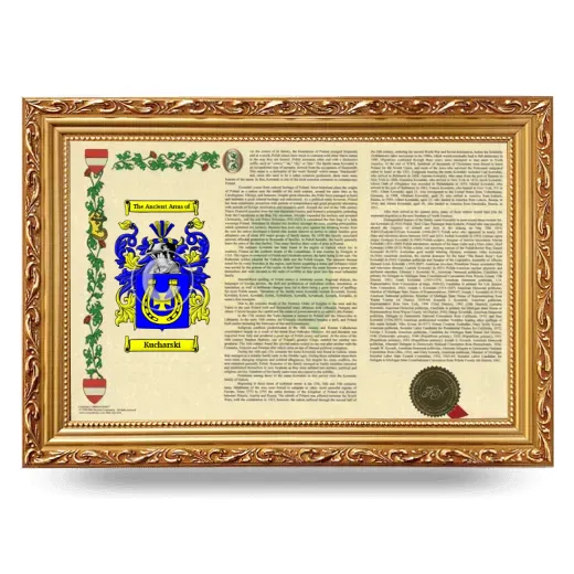 Kucharski Armorial Landscape Framed - Gold