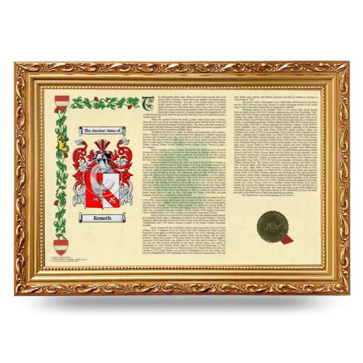 Kunath Armorial Landscape Framed - Gold