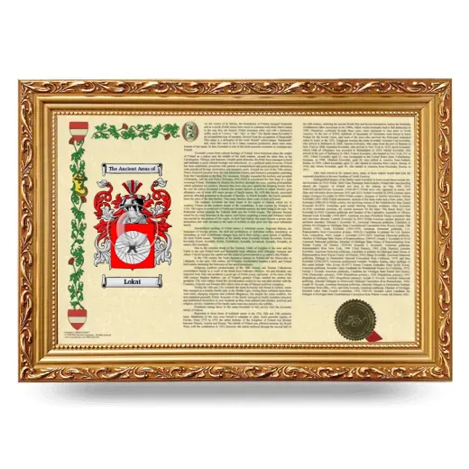 Lokai Armorial Landscape Framed - Gold
