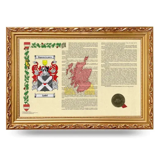Lydel Armorial Landscape Framed - Gold