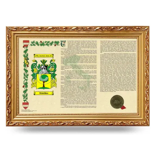 Maïolino Armorial Landscape Framed - Gold