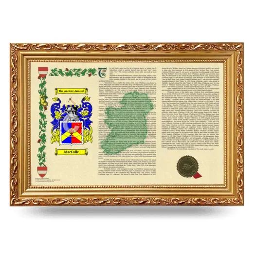 MacCalle Armorial Landscape Framed - Gold