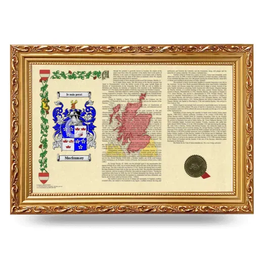 MacImmay Armorial Landscape Framed - Gold