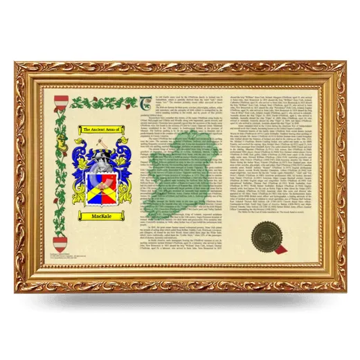 MacKale Armorial Landscape Framed - Gold