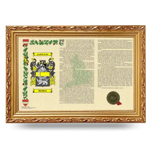Mackesy Armorial Landscape Framed - Gold