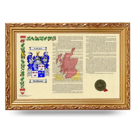 MacKimmie Armorial Landscape Framed - Gold