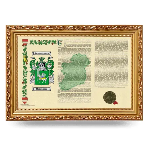 McCaughen Armorial Landscape Framed - Gold