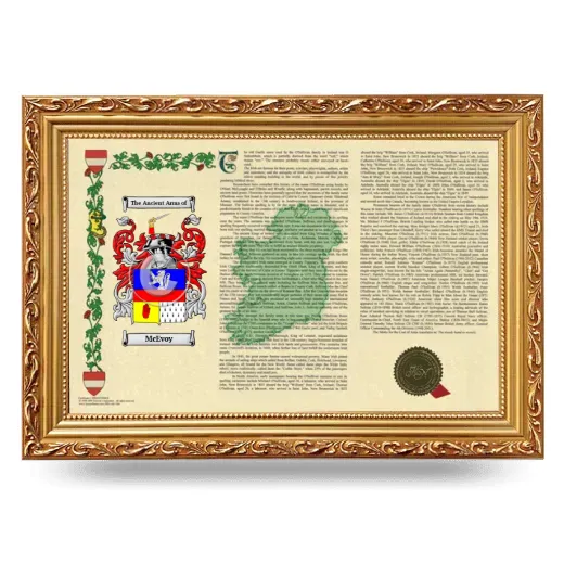 McEvoy Armorial Landscape Framed - Gold