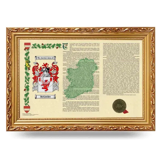 McGawley Armorial Landscape Framed - Gold