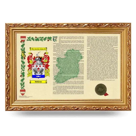 McKeon Armorial Landscape Framed - Gold