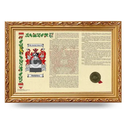 Michielsen Armorial Landscape Framed - Gold