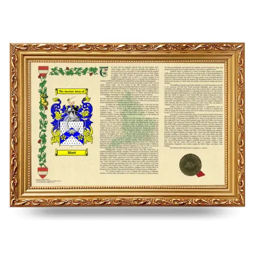 Moré Armorial Landscape Framed - Gold