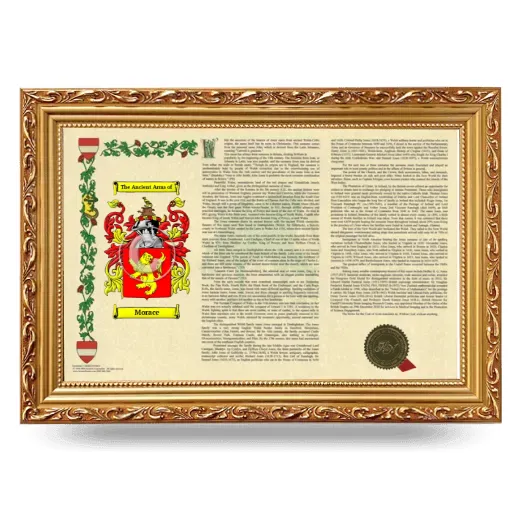 Morace Armorial Landscape Framed - Gold