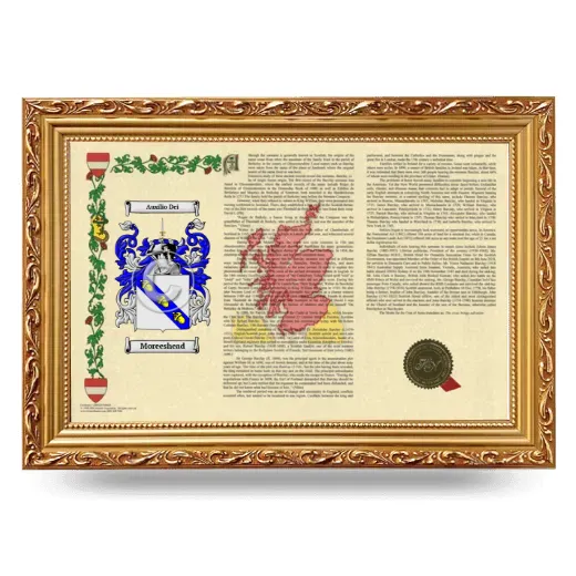 Moreeshead Armorial Landscape Framed - Gold