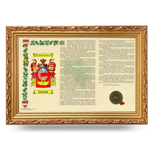 Morowski Armorial Landscape Framed - Gold