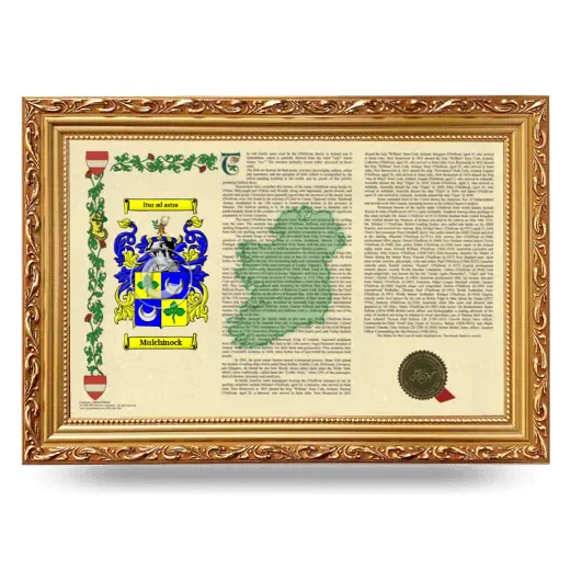 Mulchinock Armorial Landscape Framed - Gold