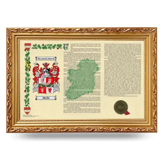 Murfie Armorial Landscape Framed - Gold