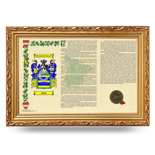 Neira Armorial Landscape Framed - Gold