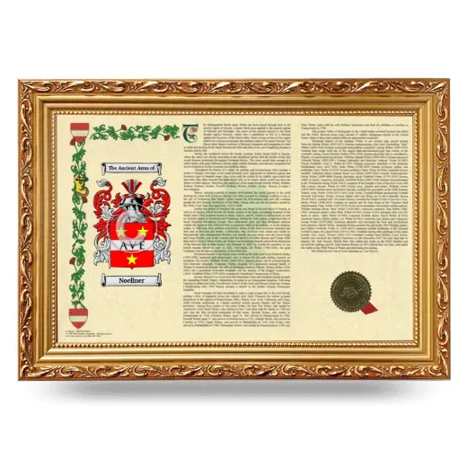 Noellner Armorial Landscape Framed - Gold