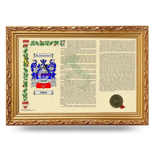 Pellani Armorial Landscape Framed - Gold