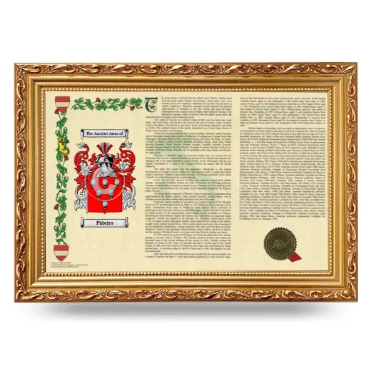 Piñeiro Armorial Landscape Framed - Gold