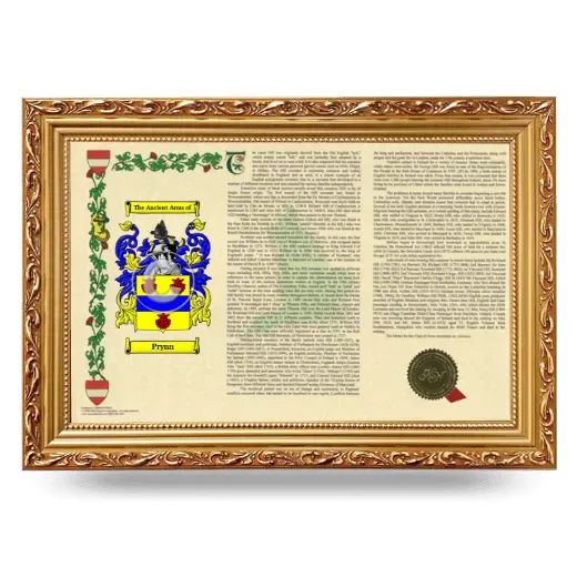 Prynn Armorial Landscape Framed - Gold