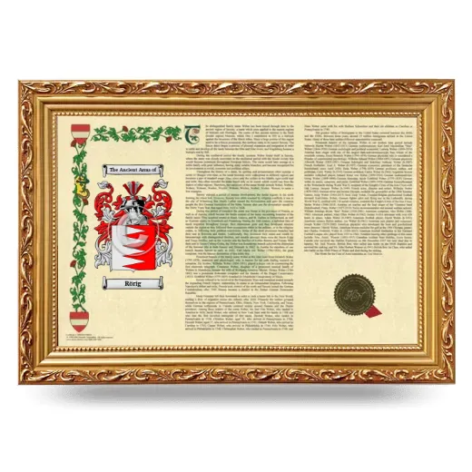 Rörig Armorial Landscape Framed - Gold