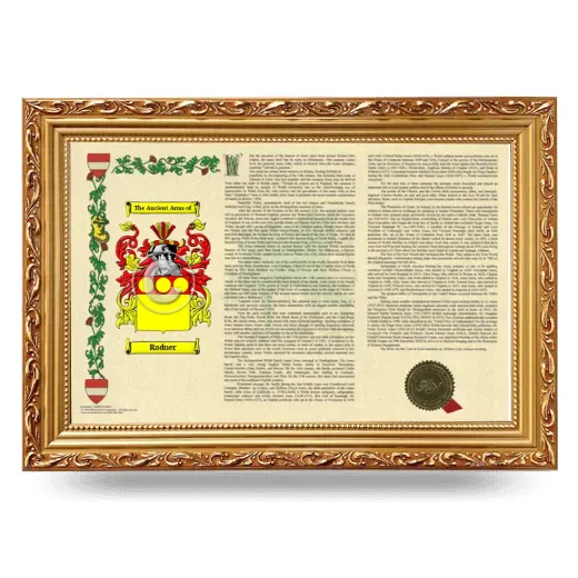 Radner Armorial Landscape Framed - Gold