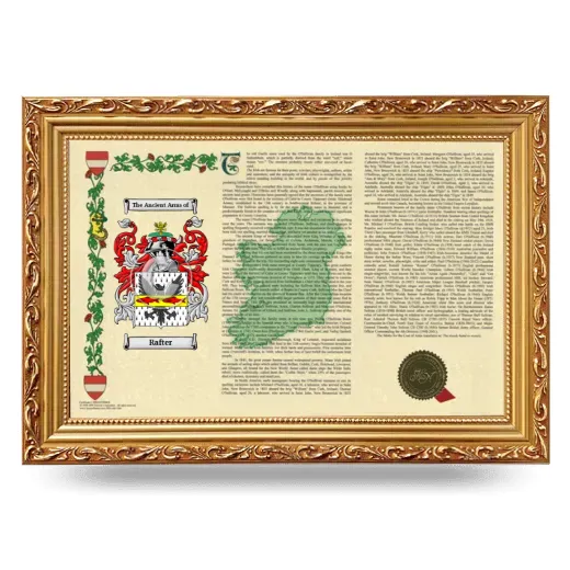 Rafter Armorial Landscape Framed - Gold