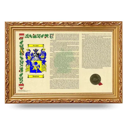 Reutter Armorial Landscape Framed - Gold
