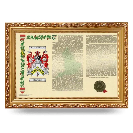 Ringwold Armorial Landscape Framed - Gold
