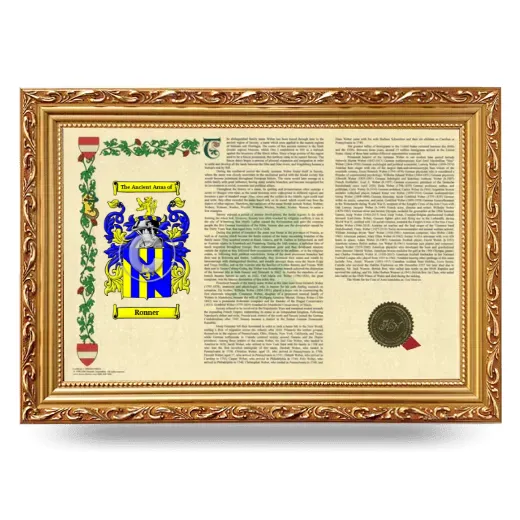 Ronner Armorial Landscape Framed - Gold