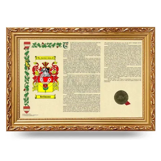 Rothmans Armorial Landscape Framed - Gold