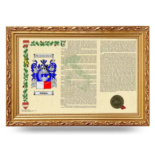 Rubiños Armorial Landscape Framed - Gold