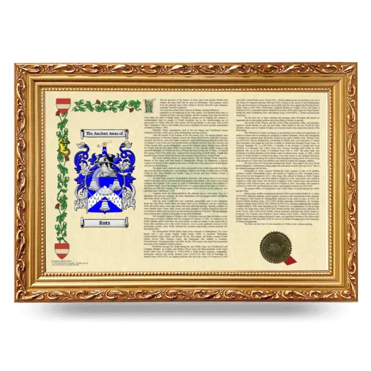 Ruts Armorial Landscape Framed - Gold