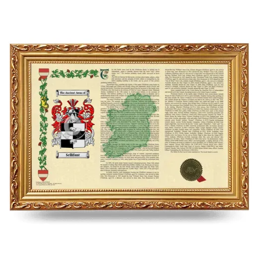 Sellifant Armorial Landscape Framed - Gold