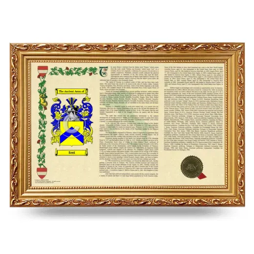 Seri Armorial Landscape Framed - Gold