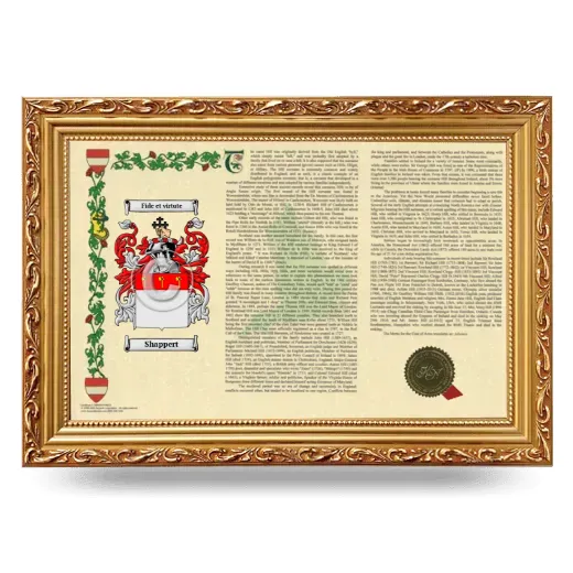 Shappert Armorial Landscape Framed - Gold