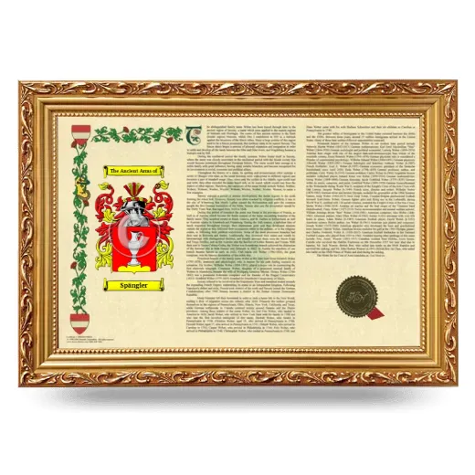 Spängler Armorial Landscape Framed - Gold