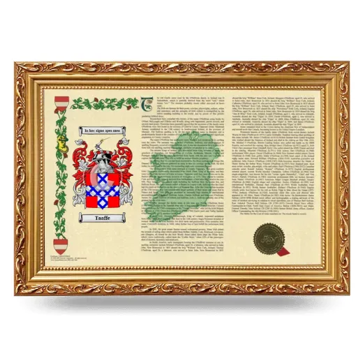 Taaffe Armorial Landscape Framed - Gold