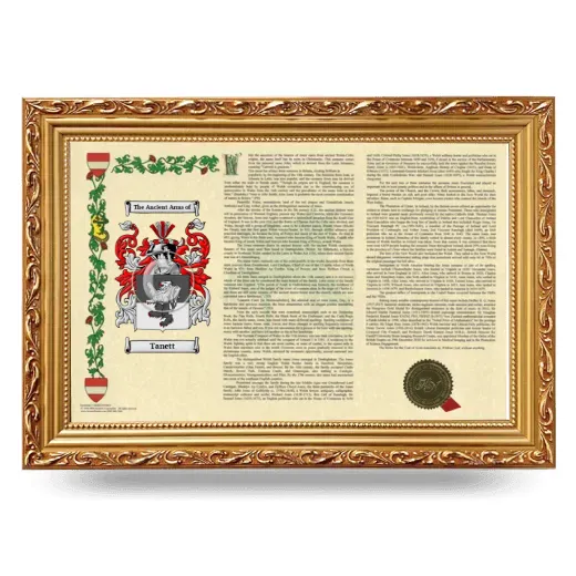 Tanett Armorial Landscape Framed - Gold