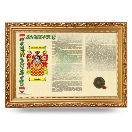 Tejadas Armorial Landscape Framed - Gold