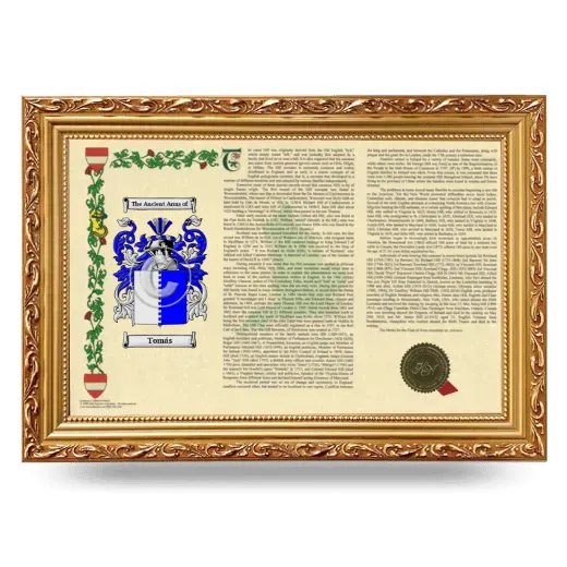 Tomás Armorial Landscape Framed - Gold
