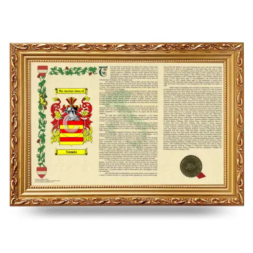Tomás Armorial Landscape Framed - Gold